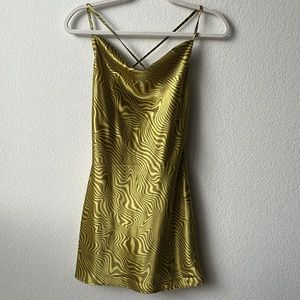 Brand new silk lime green dress. Never worn.